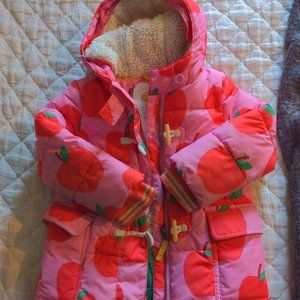 Mini Boden Winter Apple Jacket 2-3